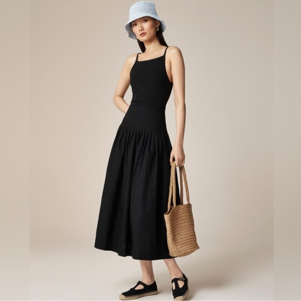 Jcrew Pintuck Mixy Dress Medium